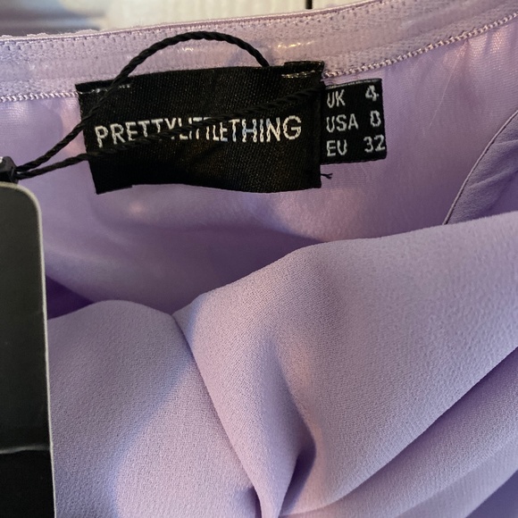 BRAND NEW: Lilac satin dress - Picture 3 of 3